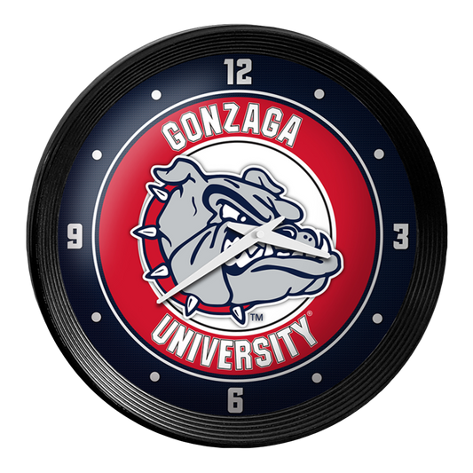Gonzaga Bulldogs Ribbed Wall Clock