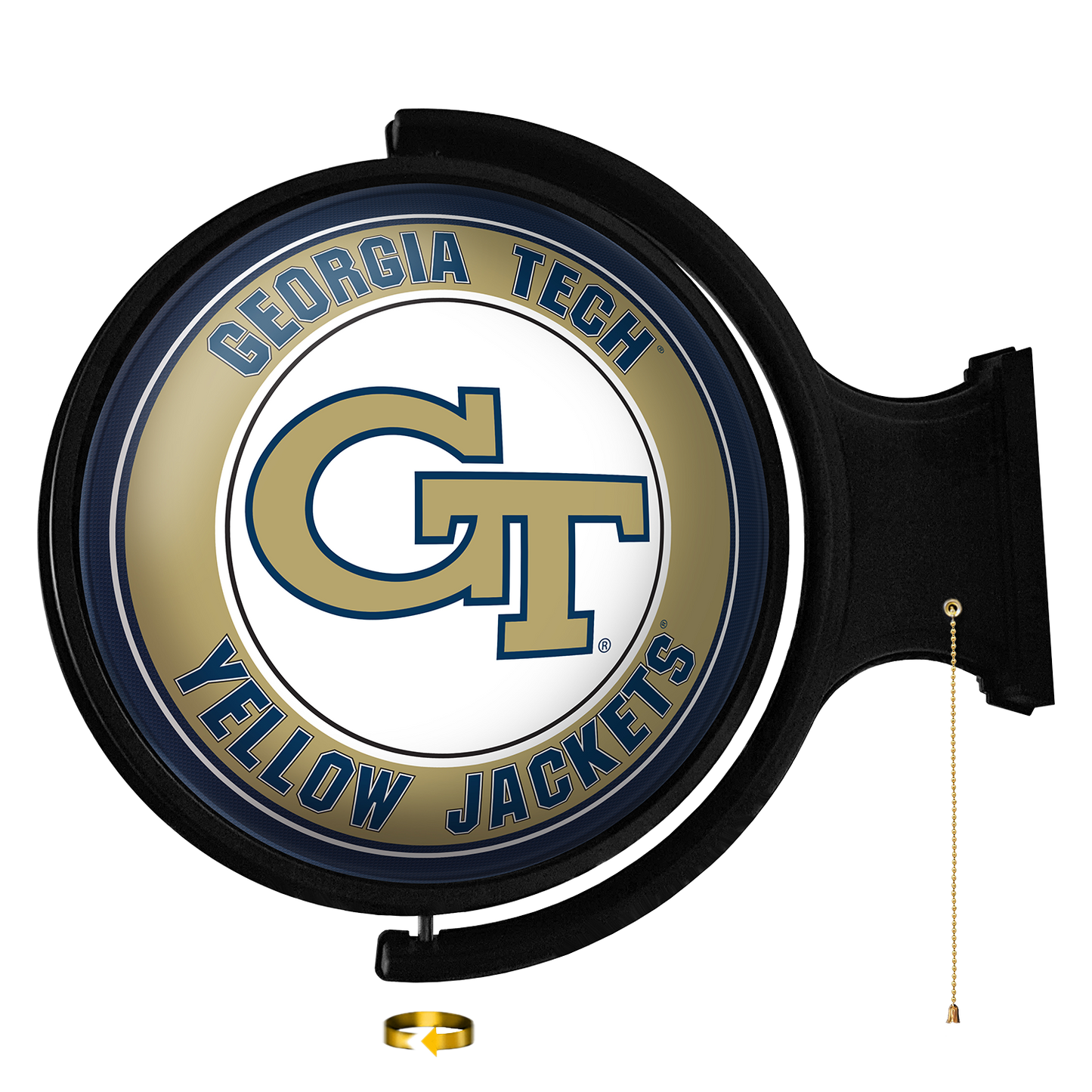 Georgia Tech Yellow Jackets Round Rotating Wall Sign