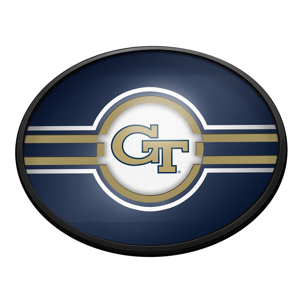 Georgia Tech Yellow Jackets Slimline Oval Lighted Wall Sign