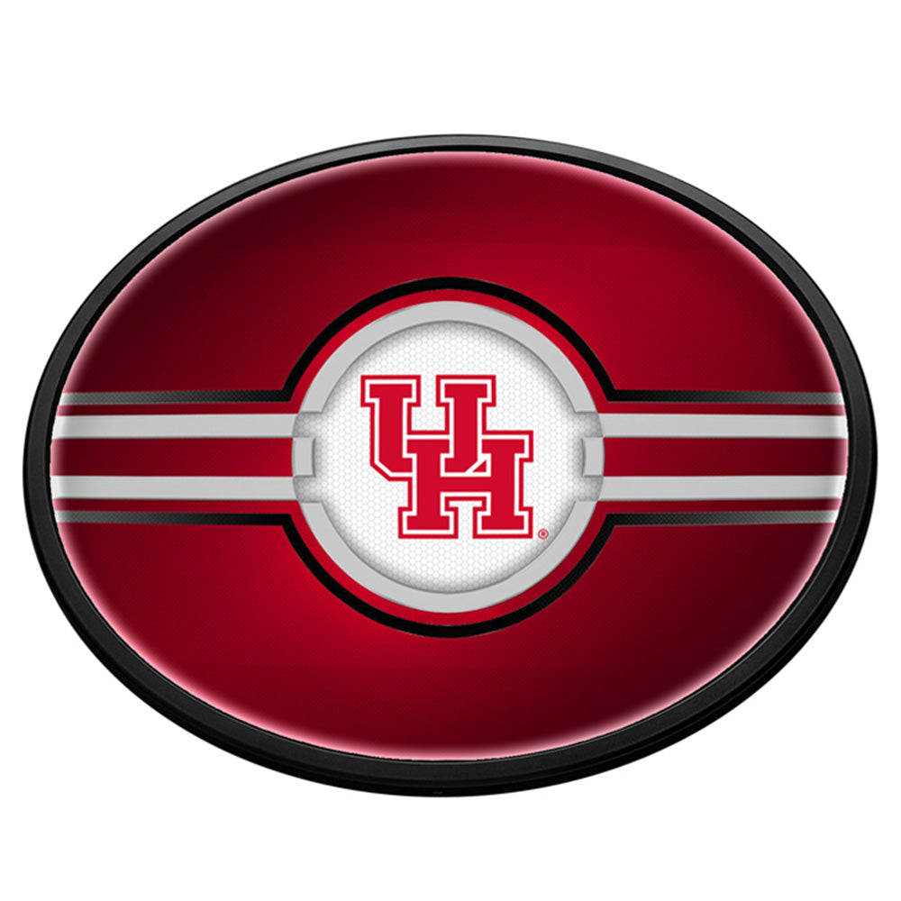 Houston Cougars Slimline Oval Lighted Wall Sign