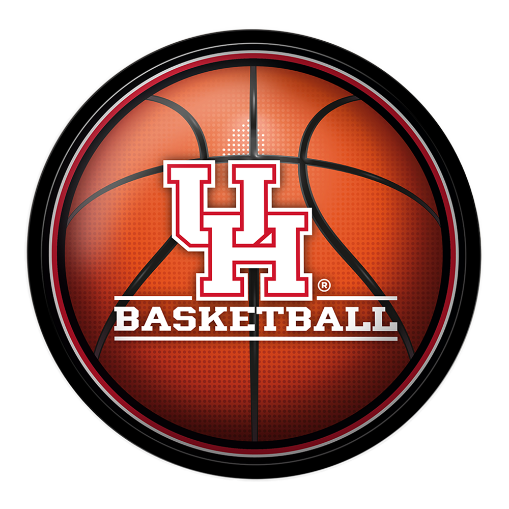 Houston Cougars Basketball Modern Disc Wall Sign