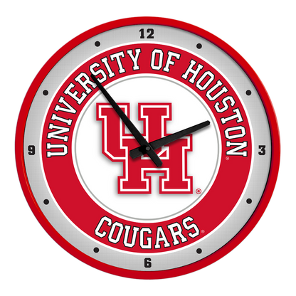 Houston Cougars Round Wall Clock