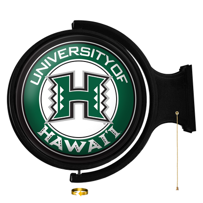 Hawaii Warriors Round Rotating Wall Sign