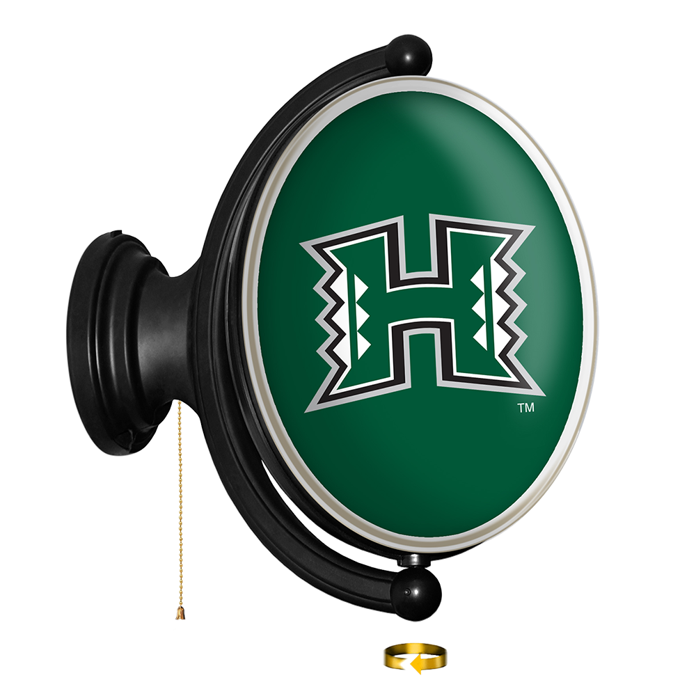 Hawaii Warriors Oval Rotating Wall Sign