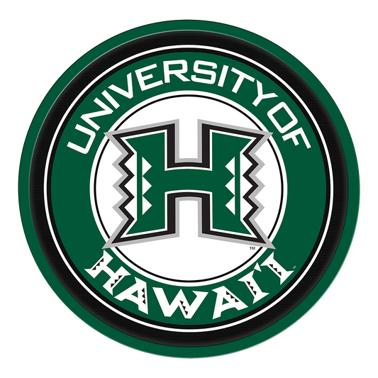 Hawaii Warriors Modern Disc Wall Sign