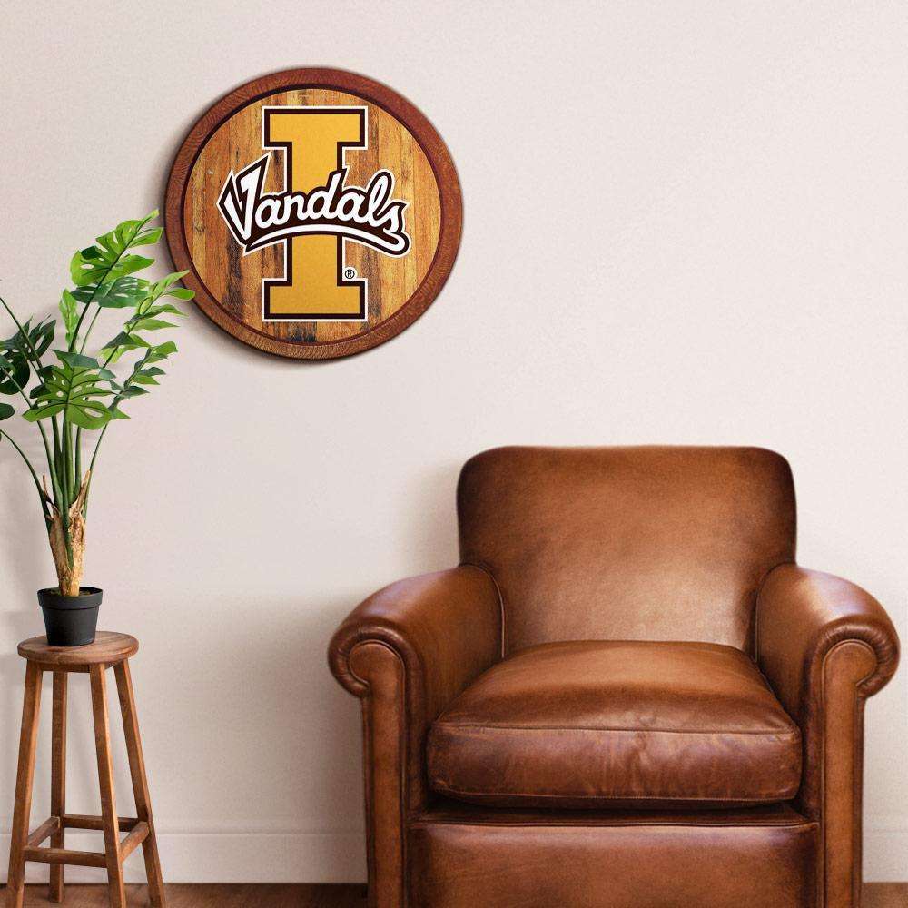 Idaho Vandals Barrel Top Sign Room View