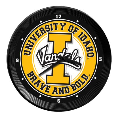Idaho Vandals Ribbed Wall Clock