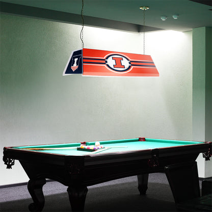 Illinois Fighting Illini Edge Glow Pool Table Light Room View