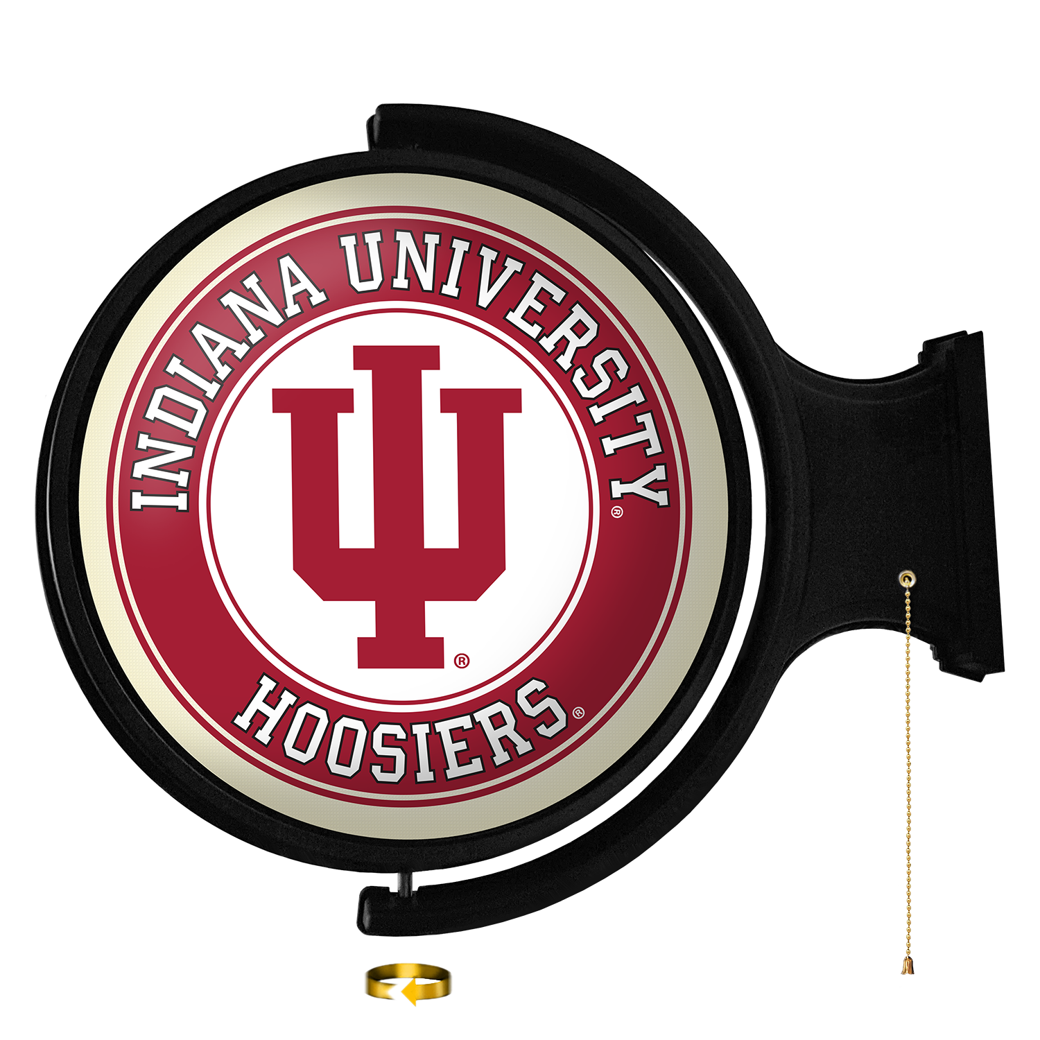Indiana Hoosiers Round Rotating Wall Sign