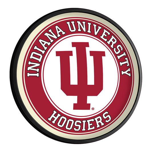 Indiana Hoosiers Slimline Round Lighted Wall Sign