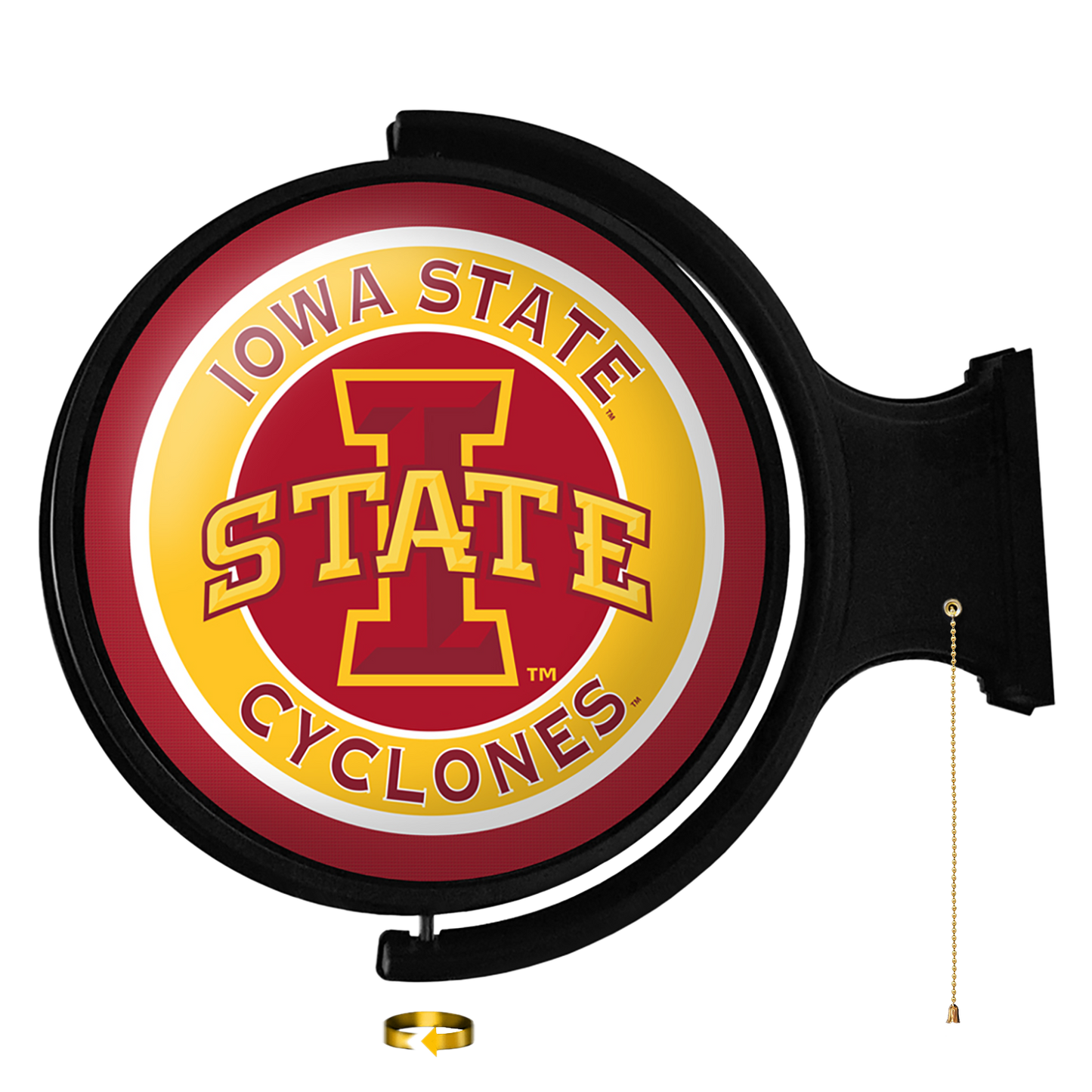Iowa State Cyclones Round Rotating Wall Sign