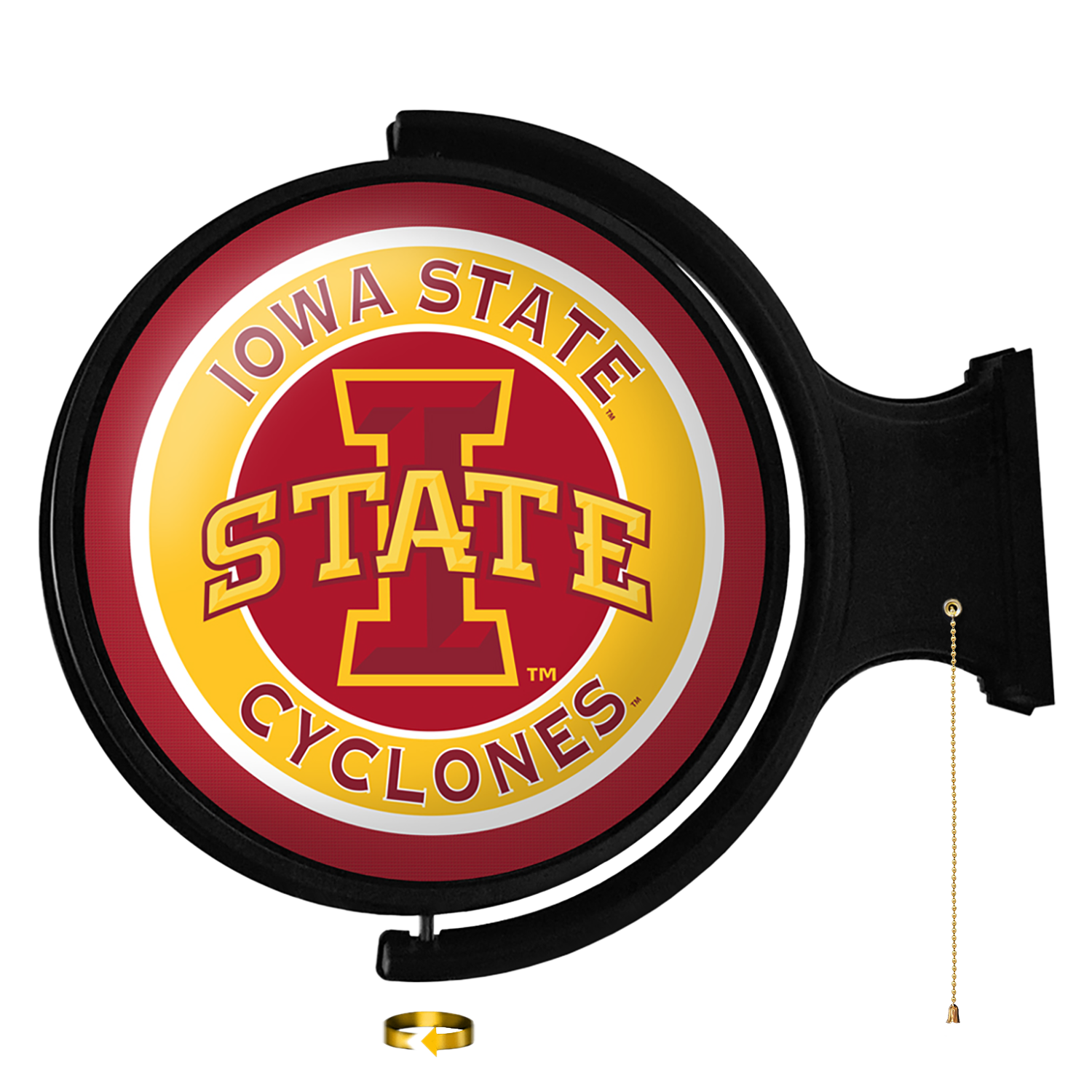 Iowa State Cyclones Round Rotating Wall Sign
