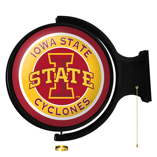 Iowa State Cyclones Round Rotating Wall Sign