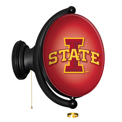 Iowa State Cyclones Oval Rotating Wall Sign
