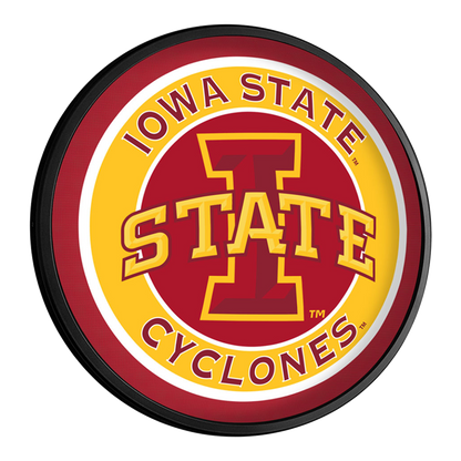 Iowa State Cyclones Slimline Round Lighted Wall Sign