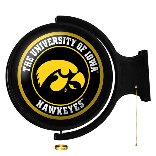 Iowa Hawkeyes Round Rotating Wall Sign