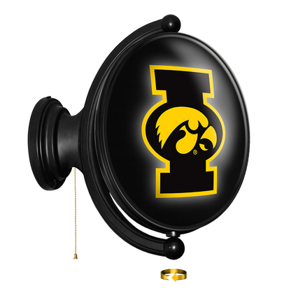 Iowa Hawkeyes Oval Rotating Wall Sign