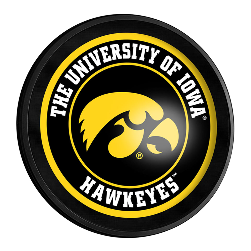 Iowa Hawkeyes Slimline Round Lighted Wall Sign