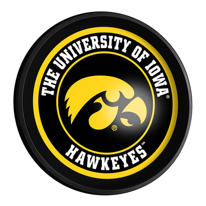 Iowa Hawkeyes Slimline Round Lighted Wall Sign