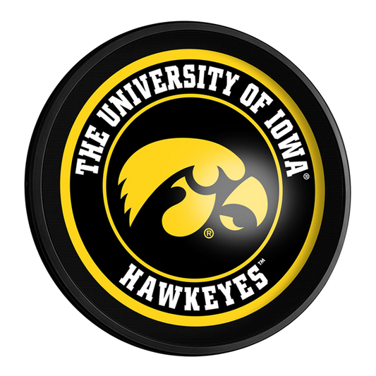 Iowa Hawkeyes Slimline Round Lighted Wall Sign