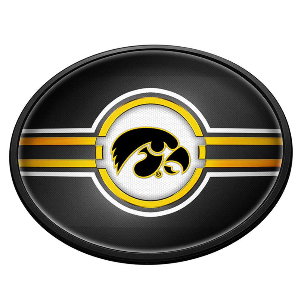 Iowa Hawkeyes Slimline Oval Lighted Wall Sign