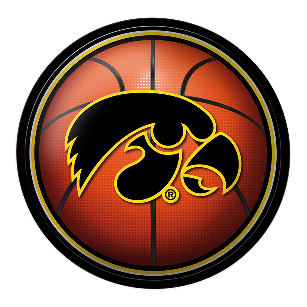 Iowa Hawkeyes Basketball Modern Disc Wall Sign