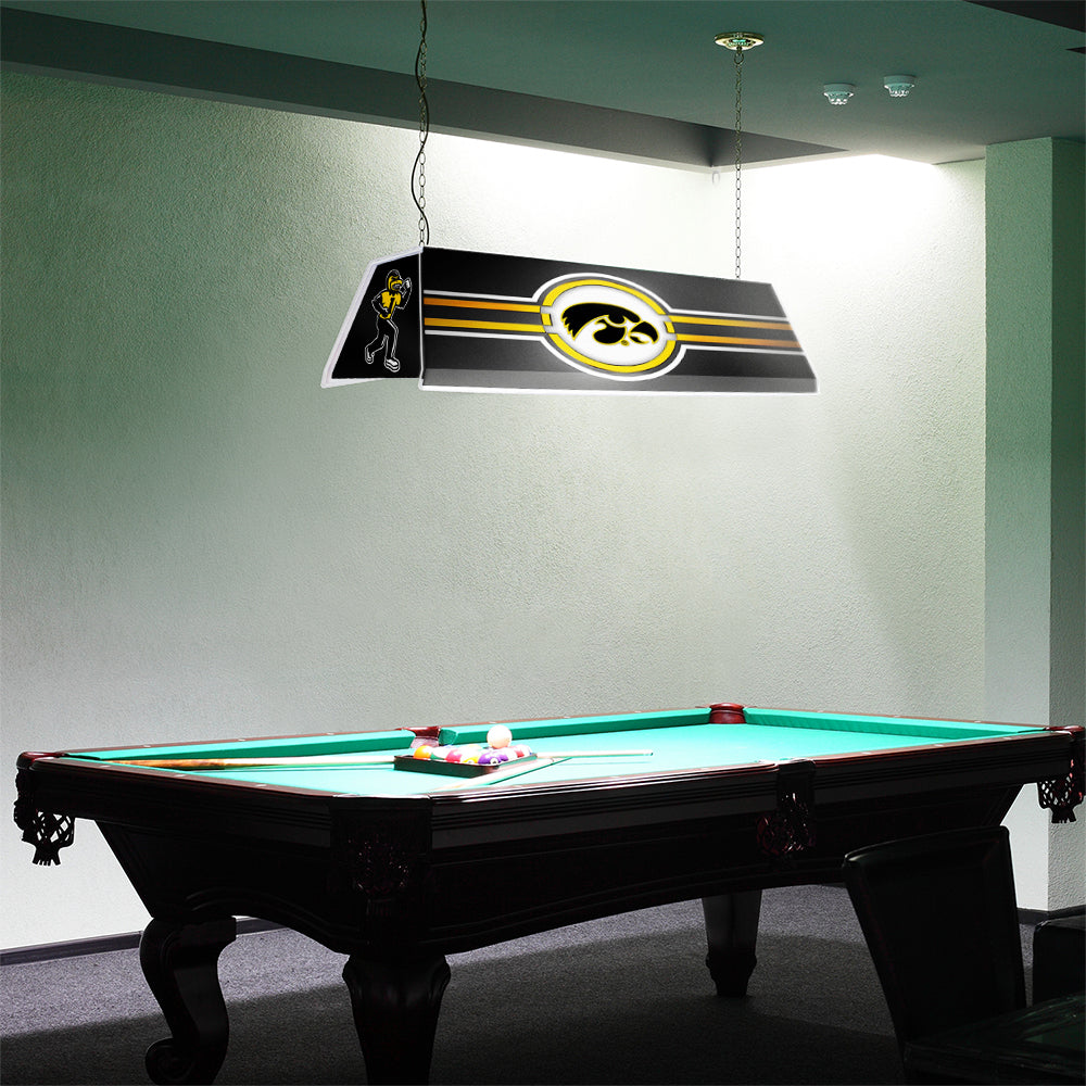 Iowa Hawkeyes Edge Glow Pool Table Light Room View