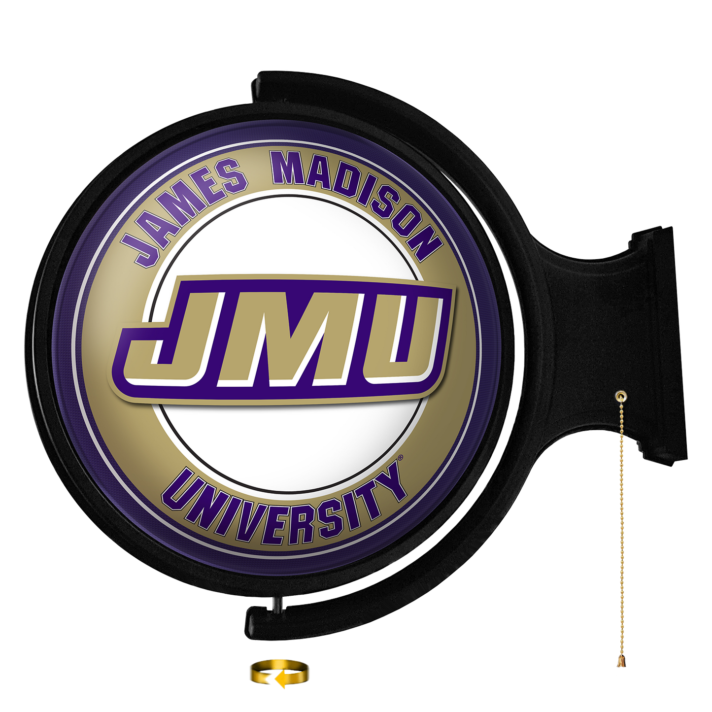 James Madison Dukes Round Rotating Wall Sign