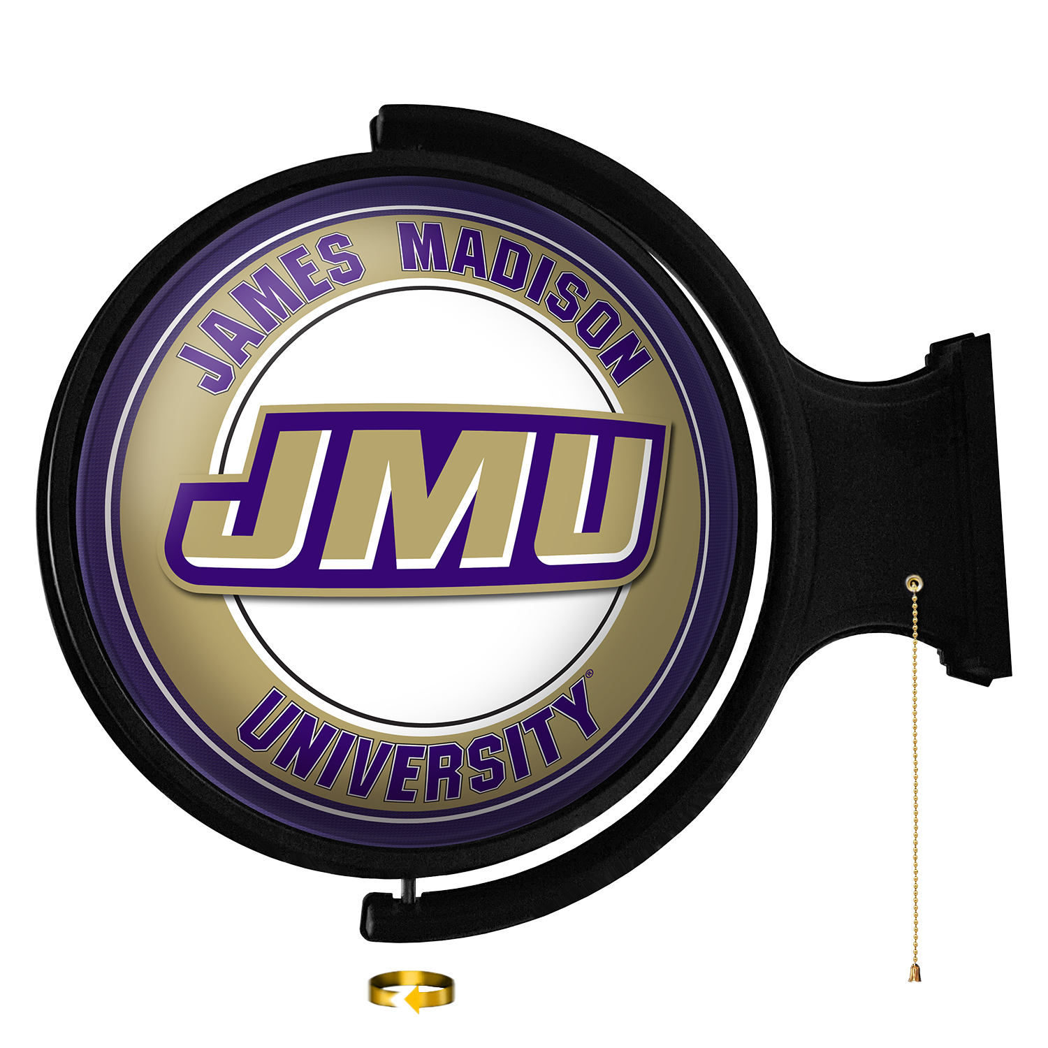 James Madison Dukes Round Rotating Wall Sign