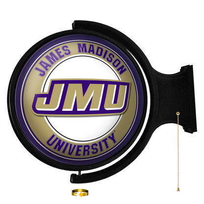 James Madison Dukes Round Rotating Wall Sign