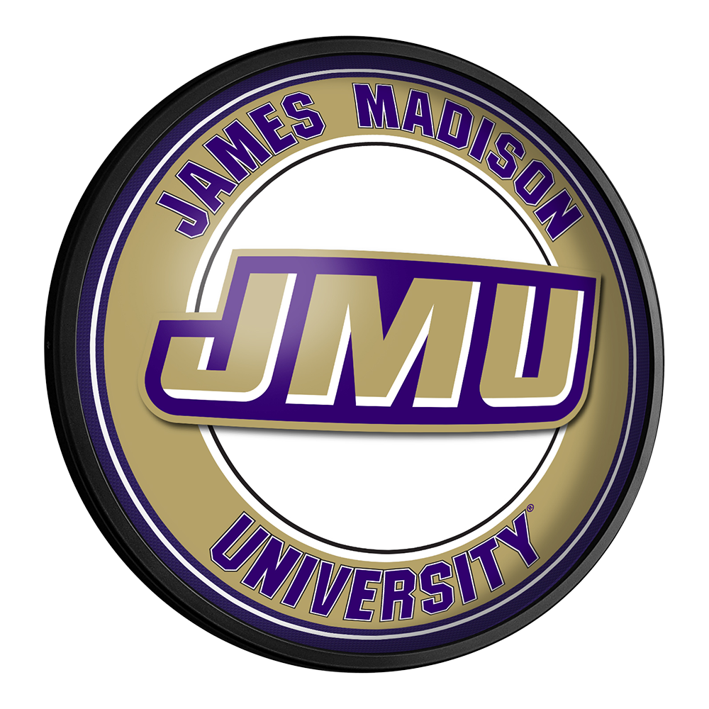 James Madison Dukes Slimline Round Lighted Wall Sign