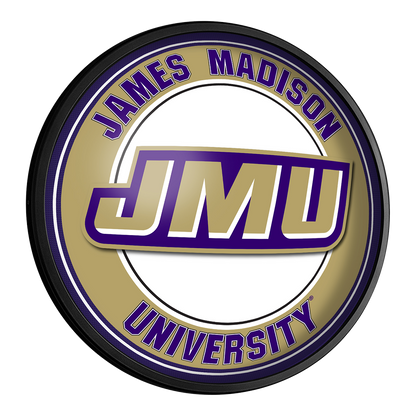 James Madison Dukes Slimline Round Lighted Wall Sign