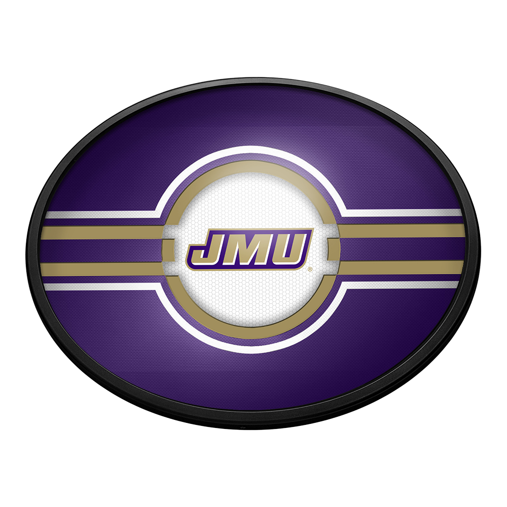 James Madison Dukes Slimline Oval Lighted Wall Sign