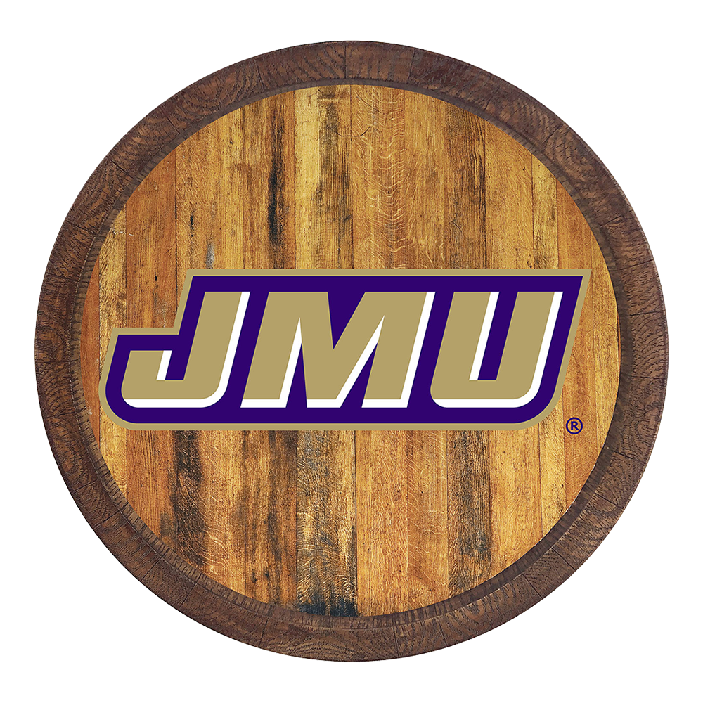 James Madison Dukes Barrel Top Sign