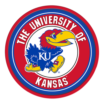 Kansas Jayhawks Modern Disc Wall Sign