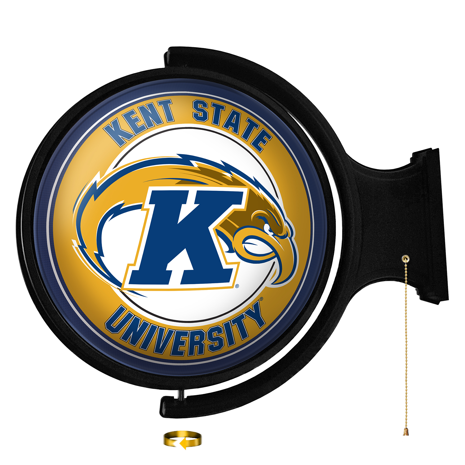 Kent State Golden Flashes Round Rotating Wall Sign