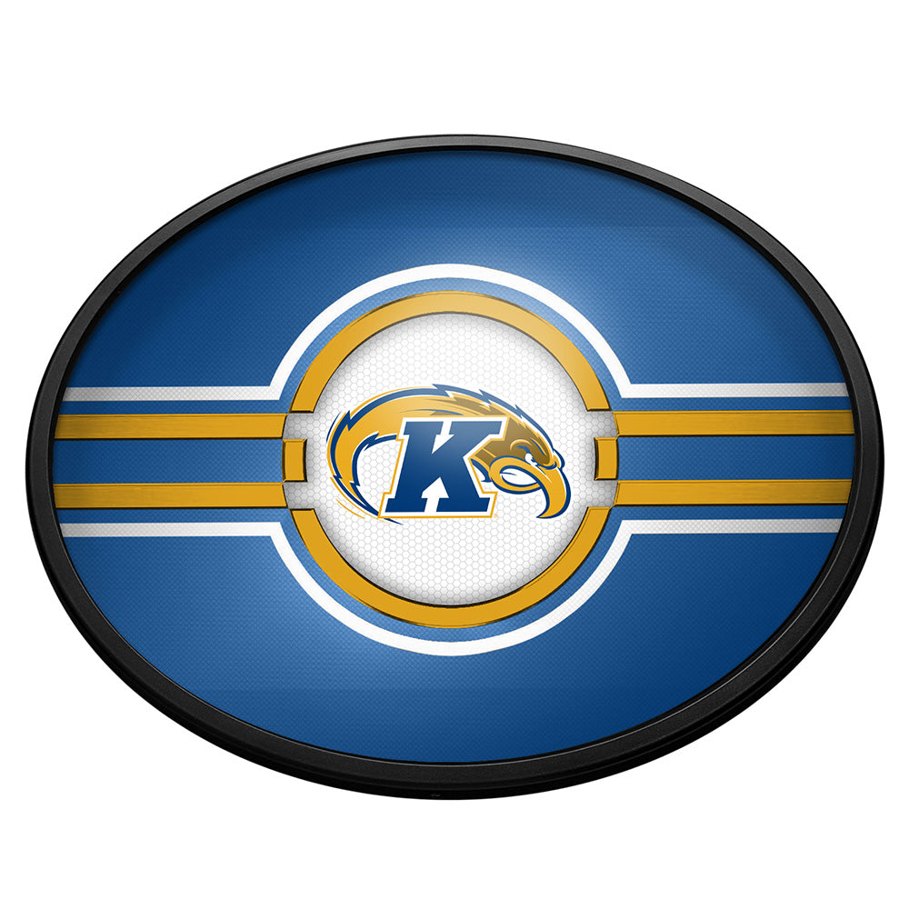 Kent State Golden Flashes Slimline Oval Lighted Wall Sign
