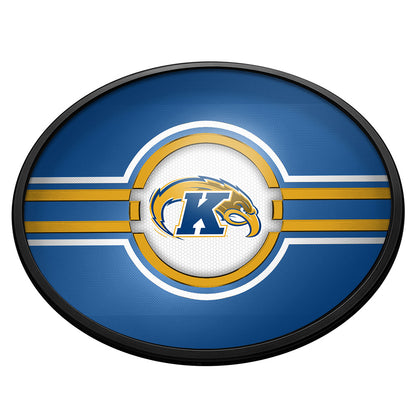 Kent State Golden Flashes Slimline Oval Lighted Wall Sign