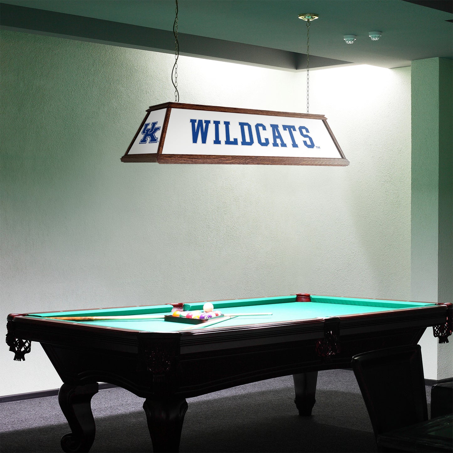 Kentucky Wildcats Premium Pool Table Light Room View