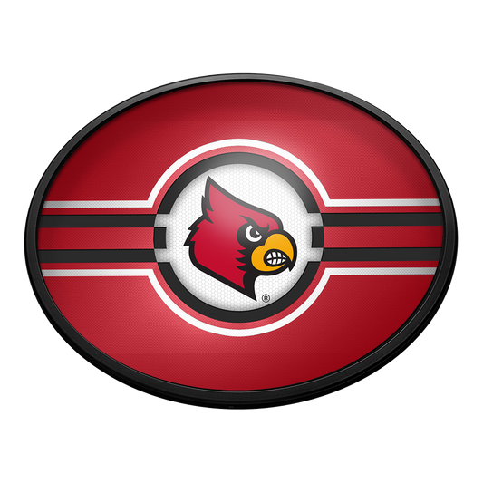 Louisville Cardinals Slimline Oval Lighted Wall Sign