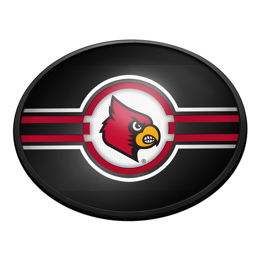 Louisville Cardinals Slimline Oval Lighted Wall Sign
