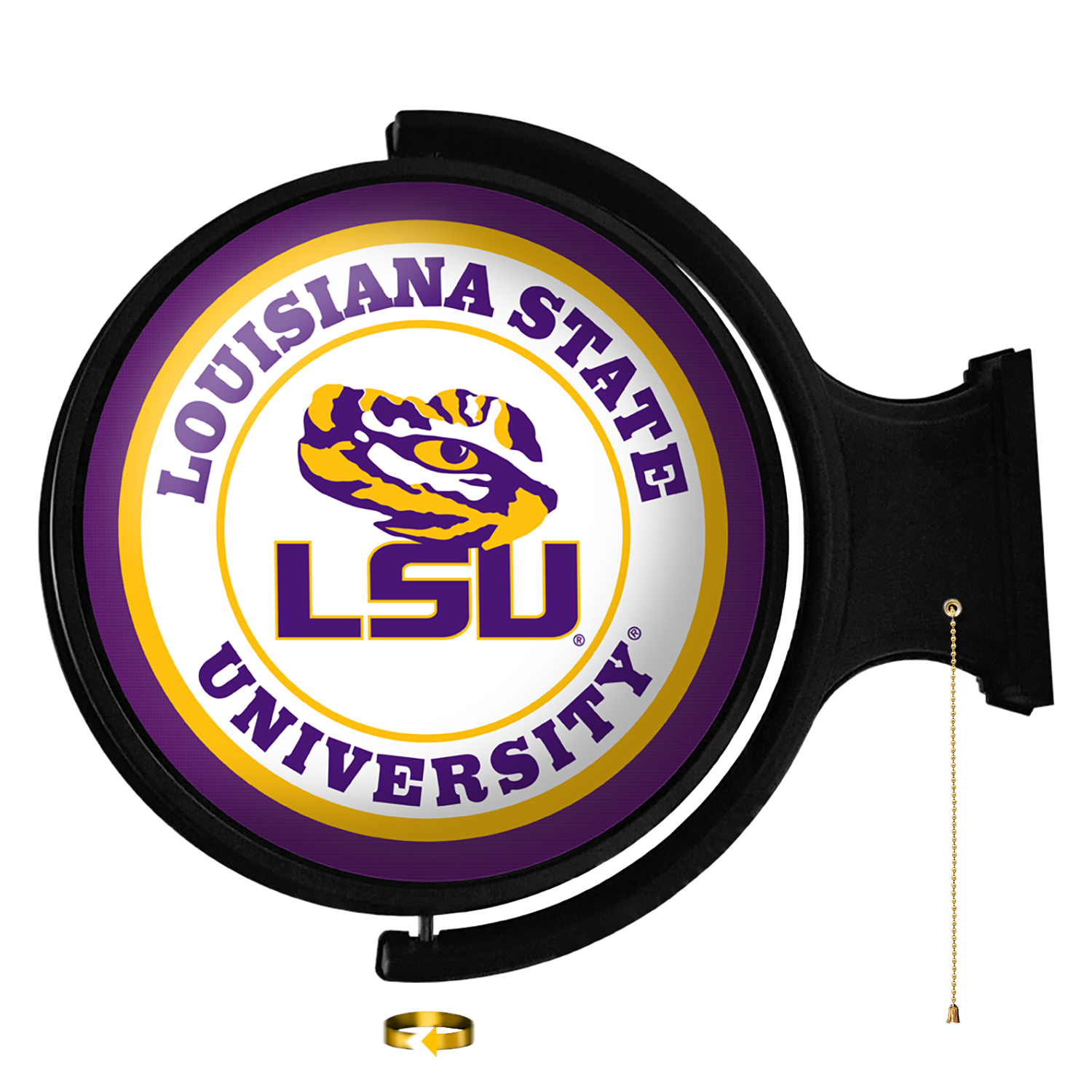 LSU Tigers Round Rotating Wall Sign