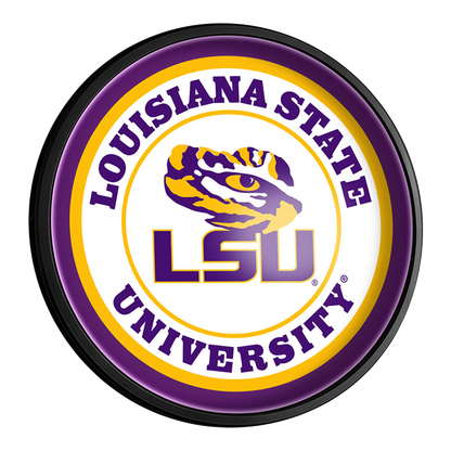 LSU Tigers Slimline Round Lighted Wall Sign