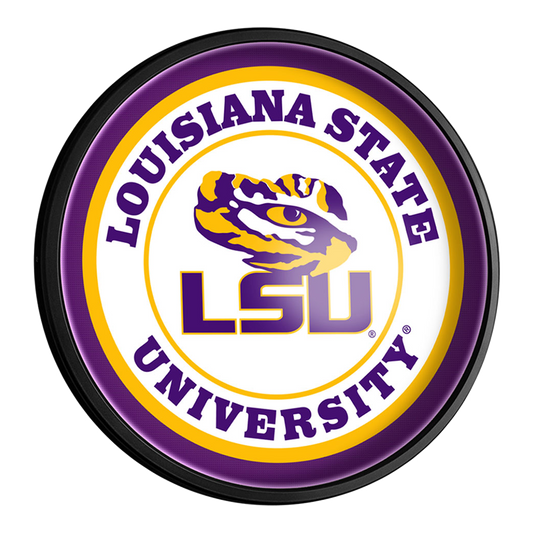 LSU Tigers Slimline Round Lighted Wall Sign