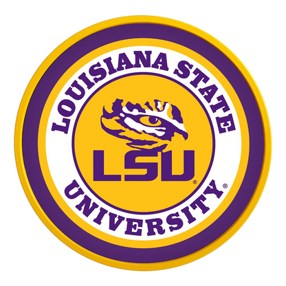 LSU Tigers Modern Disc Wall Sign