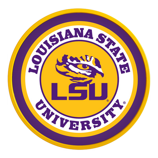 LSU Tigers Modern Disc Wall Sign