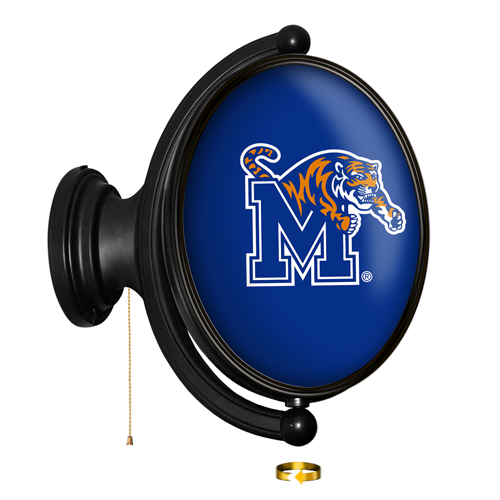 Memphis Tigers Oval Rotating Wall Sign