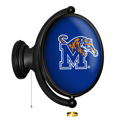 Memphis Tigers Oval Rotating Wall Sign