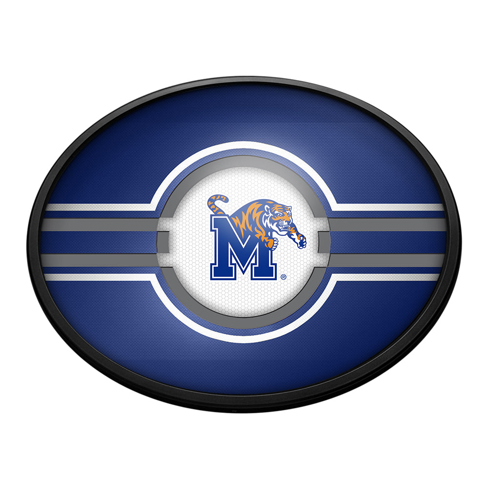 Memphis Tigers Slimline Oval Lighted Wall Sign