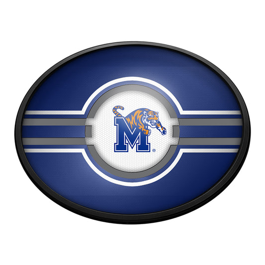 Memphis Tigers Slimline Oval Lighted Wall Sign